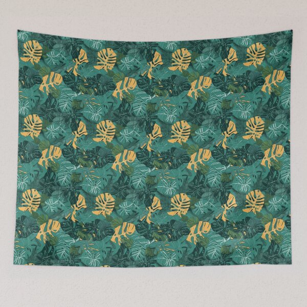 Item preview, Tropical leaves seamless pattern designed and sold by MiraCleAI.