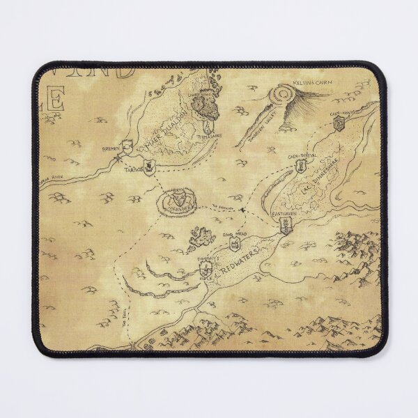 Item preview, Fantasy Map D&D Icewind Dale designed and sold by Catherine Halliday Art.