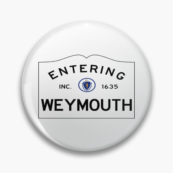 Item preview, Entering Weymouth Road Sign - Weymouth, Massachusetts designed and sold by SouthShorePics.