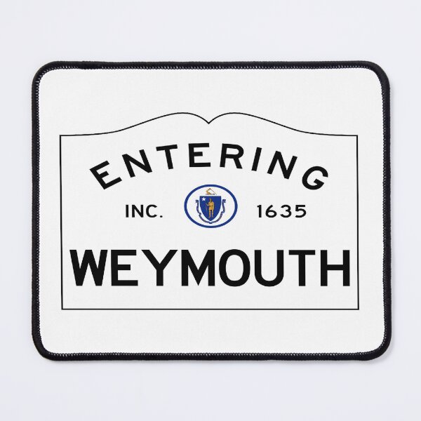 Item preview, Entering Weymouth Road Sign - Weymouth, Massachusetts designed and sold by SouthShorePics.