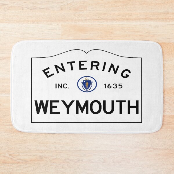 Item preview, Entering Weymouth Road Sign - Weymouth, Massachusetts designed and sold by SouthShorePics.