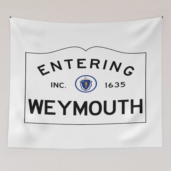 Item preview, Entering Weymouth Road Sign - Weymouth, Massachusetts designed and sold by SouthShorePics.