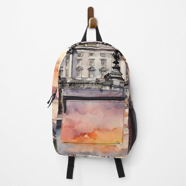 Item preview, Sunset Majesty: Buckingham Palace Watercolor Beauty in London, UK designed and sold by LSVart.