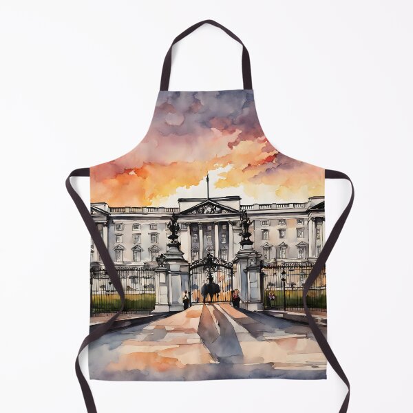 Item preview, Sunset Majesty: Buckingham Palace Watercolor Beauty in London, UK designed and sold by LSVart.