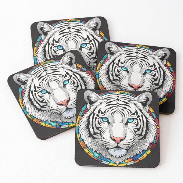 Item preview, Stained Glass Tiger Portrait designed and sold by SCG-designs.