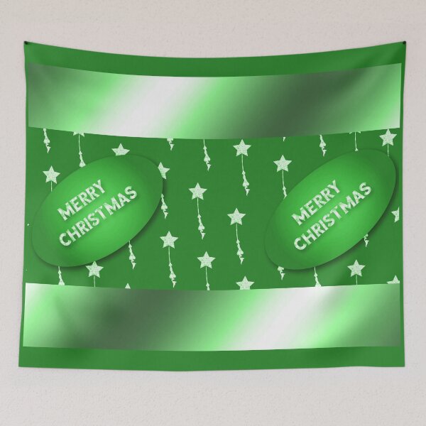 Item preview, Christmas Sparkle in Green and Silver designed and sold by Astralia.