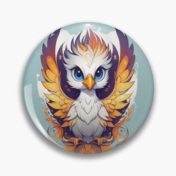Item preview, "Phoenix Nestling: Adorable Cartoon Baby Phoenix" designed and sold by ArtistKunal123.
