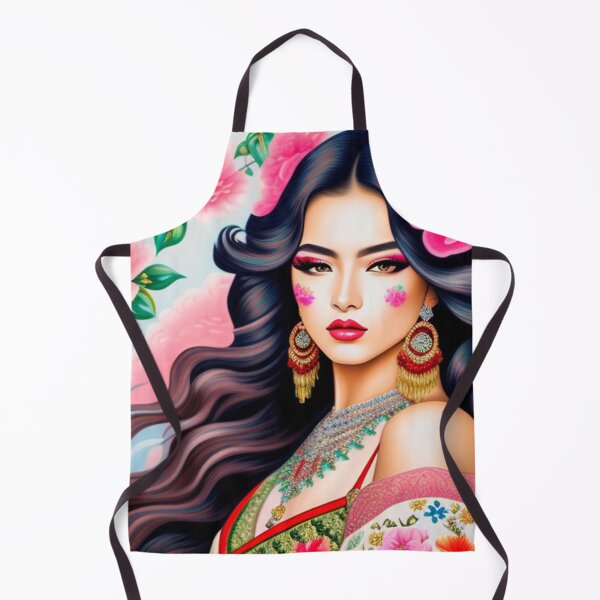 Item preview, Mexican girl fashion art print  designed and sold by Roxburylane.