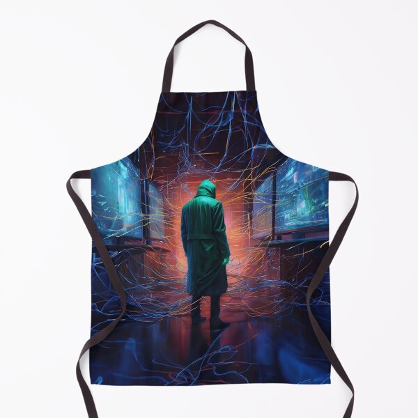 Item preview, Mysterious Hacker in Green Hoodie designed and sold by RevGens.