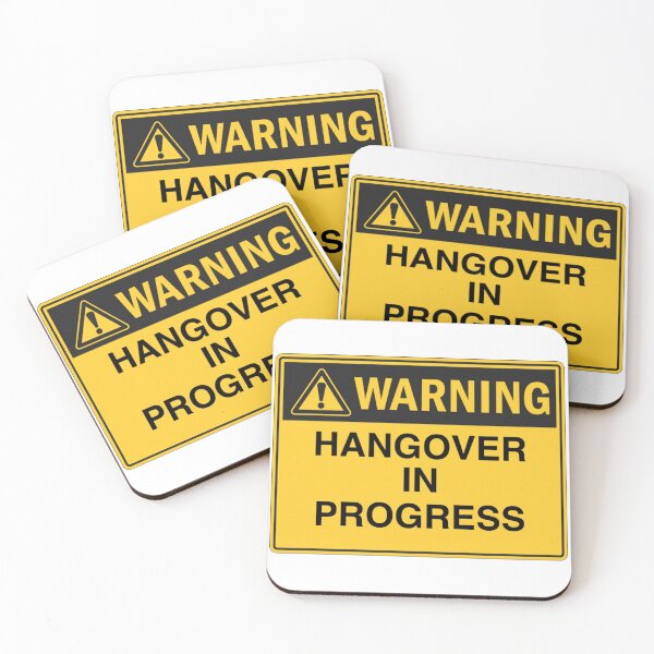 Item preview, WARNING Hangover In Progress  designed and sold by Maddie OMalley.