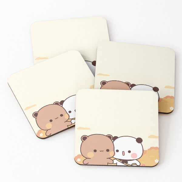 Item preview, Bubu and Dudu evening stroll | Cute Bear Couple | Panda Yier | Bubu Brownie Bear designed and sold by valeriehsin.