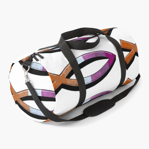 Item preview, Affirming Christian - Lesbian Jesus Fish Graffitti designed and sold by BackgroundPixel.