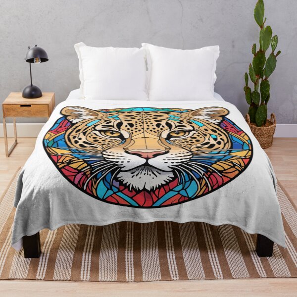 Item preview, Vivid leopard Stained Glass Portrait designed and sold by SCG-designs.