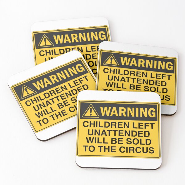 Item preview, WARNING Children Left Unattended  designed and sold by Maddie OMalley.