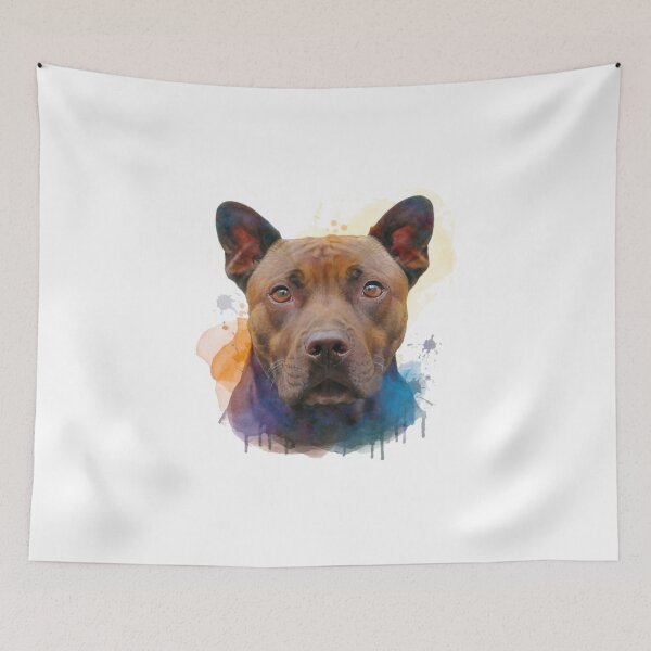 Item preview, Pit Bull Passion: Loyalty in Every Gaze designed and sold by FreshArtFusion.
