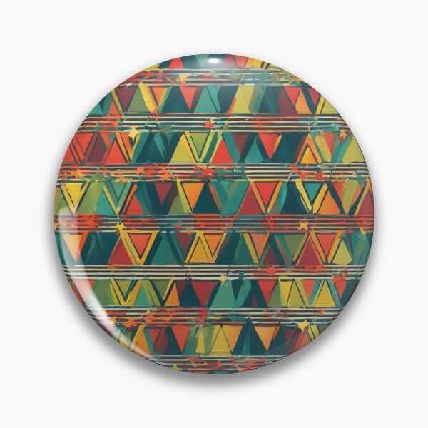 Item preview, Colorful Geometry Triangle Grid designed and sold by MakeArtDesigns.