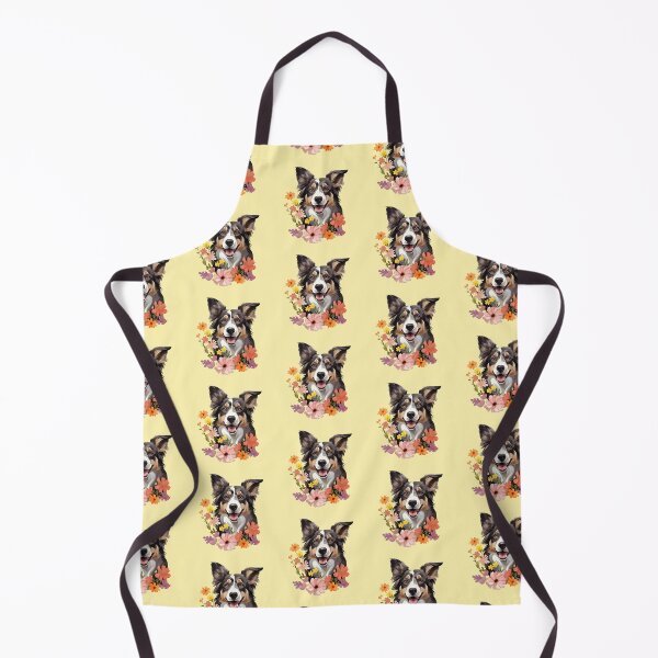 Item preview, Beaming Australian Shepherd in Flowers designed and sold by ZombieLH.
