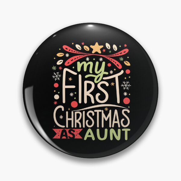 Item preview, My First Christmas As Aunt designed and sold by Itsheartshop.