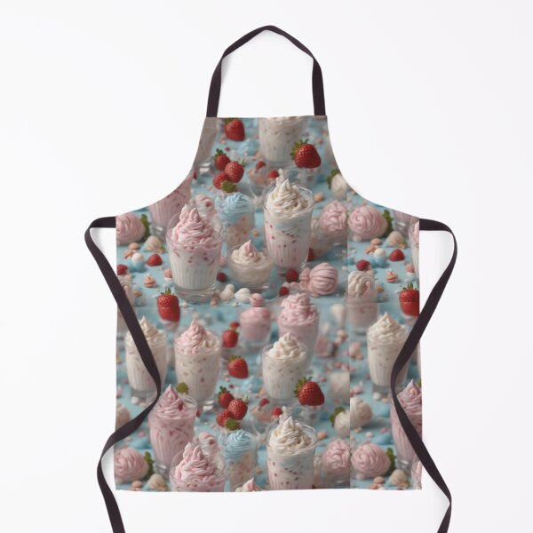 Item preview, Delicious Milkshake Pattern designed and sold by DigiDreamyArt.