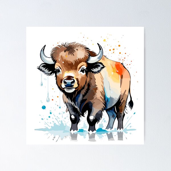 Item preview, American Bison Baby designed and sold by BabyArtWorld.