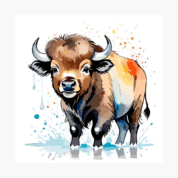 Item preview, Bebé bisonte americano designed and sold by BabyArtWorld.