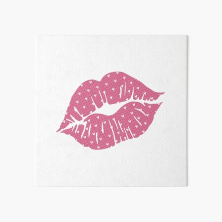 Lipstick Kiss Art Board Prints for Sale | Redbubble