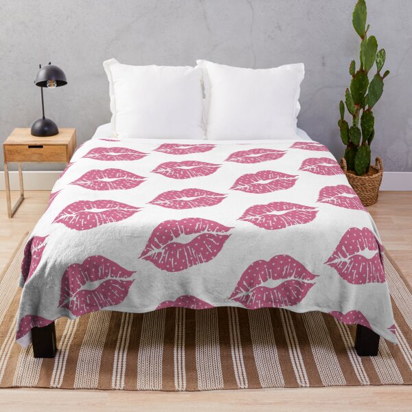 Item preview, Hot Pink Lipstick Lips Kiss designed and sold by LionessLove.