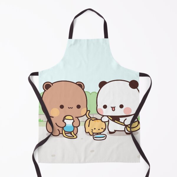 Item preview, Bubu and Dudu with a cat | Cute Bear Couple | Panda Yier | Bubu Brownie Bear designed and sold by valeriehsin.
