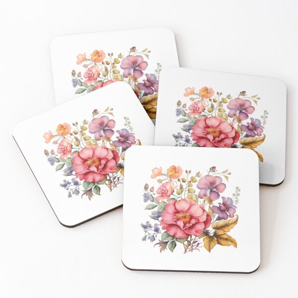 Item preview, Watercolor vintage floral motifs designed and sold by porbenjaporn.