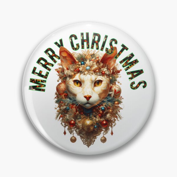 Item preview, Merry Christmas Cat Face designed and sold by Designeking.