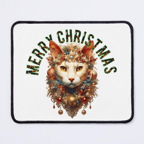 Item preview, Merry Christmas Cat Face designed and sold by Designeking.