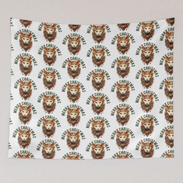 Item preview, Merry Christmas Cat Face designed and sold by Designeking.