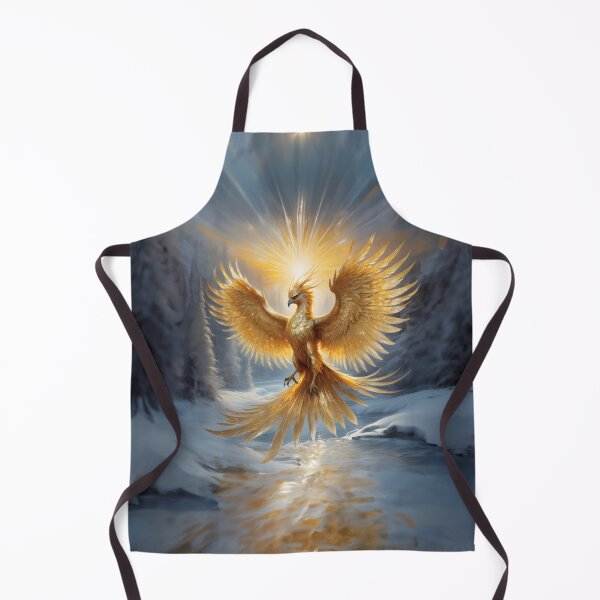 Item preview, Majestic Golden Phoenix in Snowy Serenity designed and sold by RevGens.