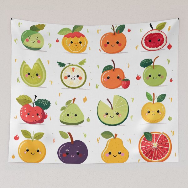 Item preview, cute separate vector art pieces on different kinds of fruits designed and sold by Nanthikan.