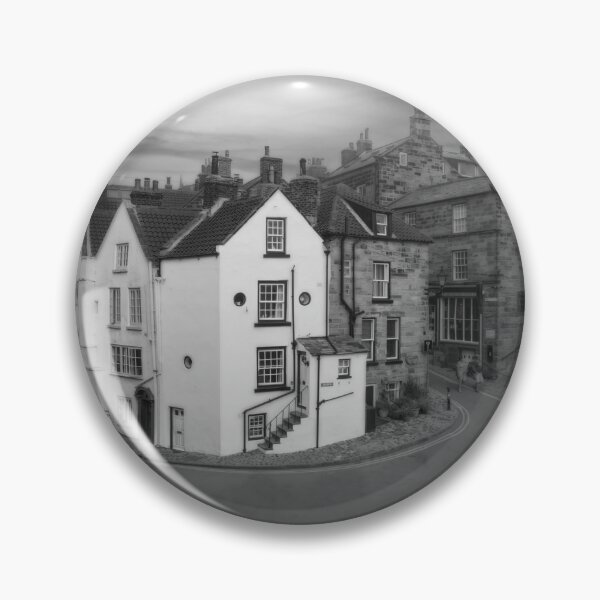 Item preview, Higgledy Piggledy Robin Hoods Bay BW designed and sold by Alisonchambers2.