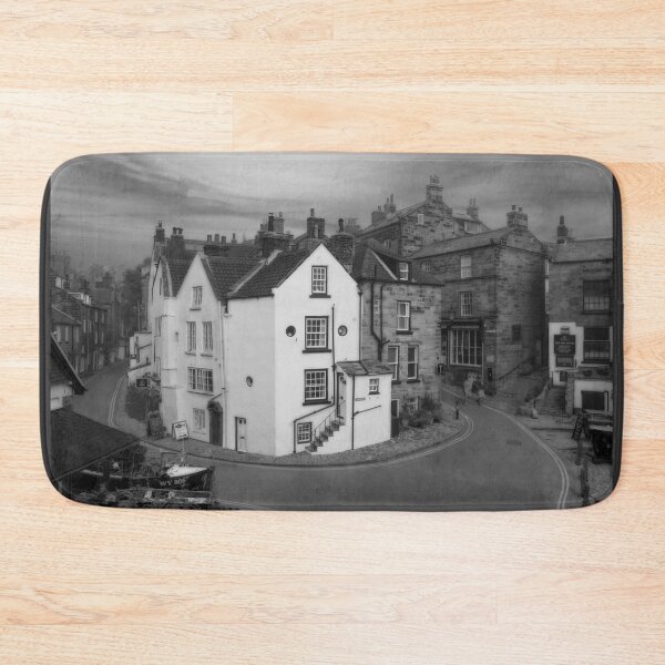 Item preview, Higgledy Piggledy Robin Hoods Bay BW designed and sold by Alisonchambers2.