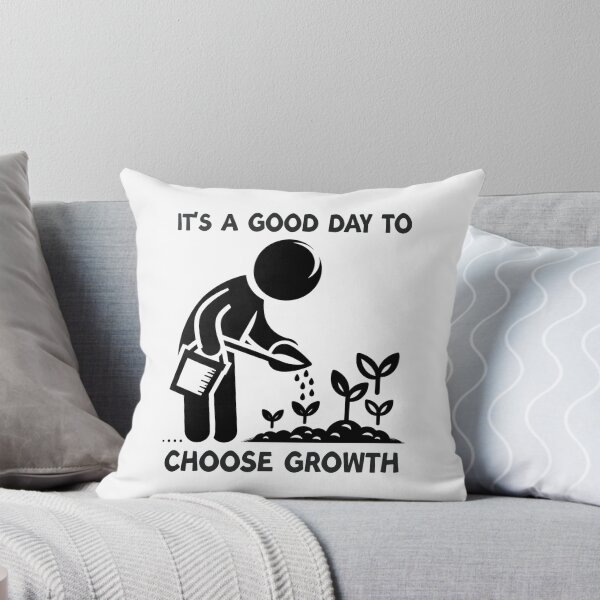 Item preview, "It's a good day to choose growth" - Motivating daily reminder on designed and sold by ExtraMessages.