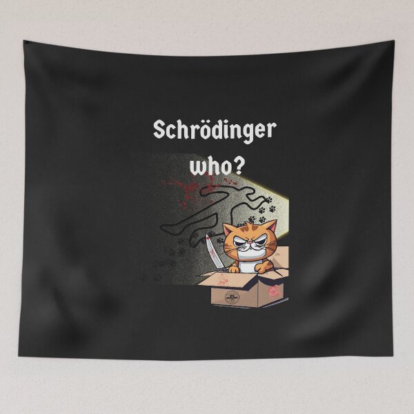 Item preview, Escena del crimen del gato de Schrödinger designed and sold by t1n3333.