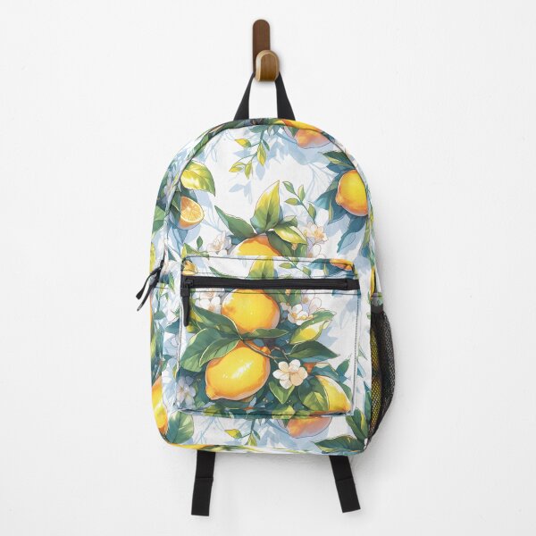 Item preview, Lemon with branches repeated pattern designed and sold by BouquetlikeLove.