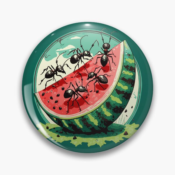 Item preview, Ants on Watermelon Illustration designed and sold by Corner-Distro.