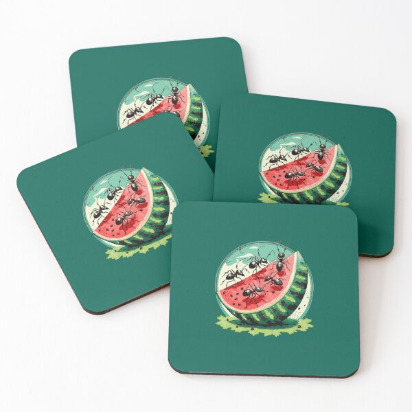 Item preview, Ants on Watermelon Illustration designed and sold by Corner-Distro.