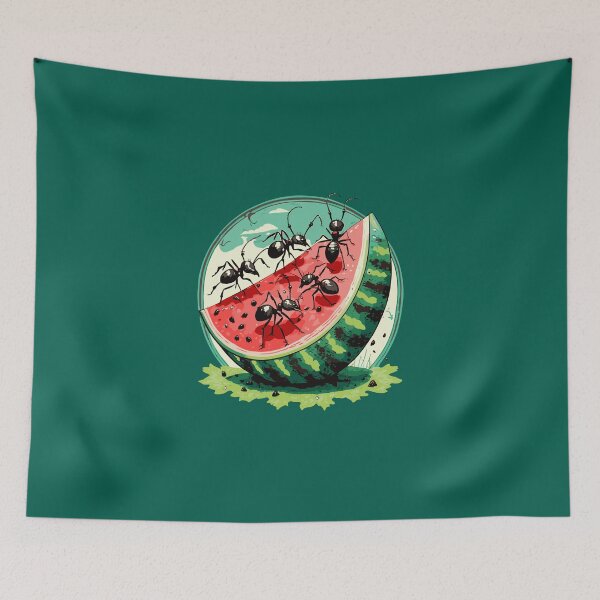 Item preview, Ants on Watermelon Illustration designed and sold by Corner-Distro.