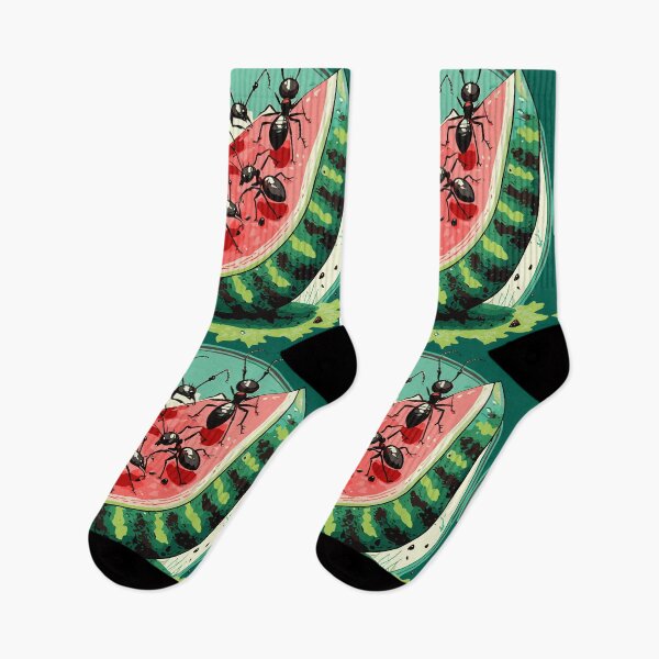 Item preview, Ants on Watermelon Illustration designed and sold by Corner-Distro.