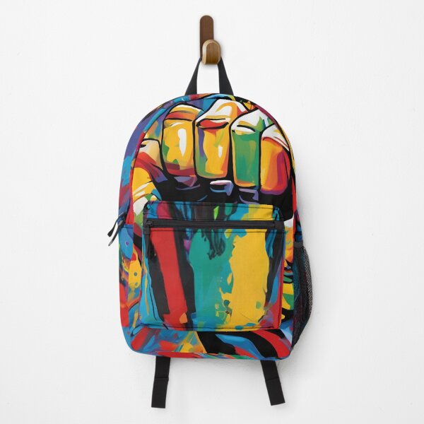 Item preview, Power in Paint: Metallic Fist with Vivid Splashes designed and sold by RevGens.
