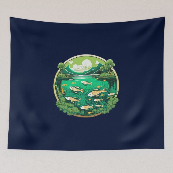 Item preview, Pond Illustration designed and sold by Corner-Distro.