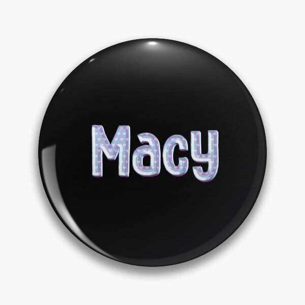 Item preview, Blue Love Macy Name Label (Black) designed and sold by NormadWorld.