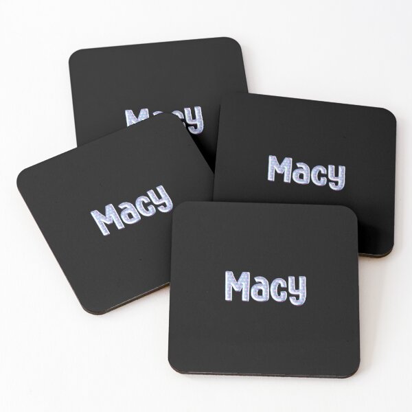 Item preview, Blue Love Macy Name Label (Black) designed and sold by NormadWorld.