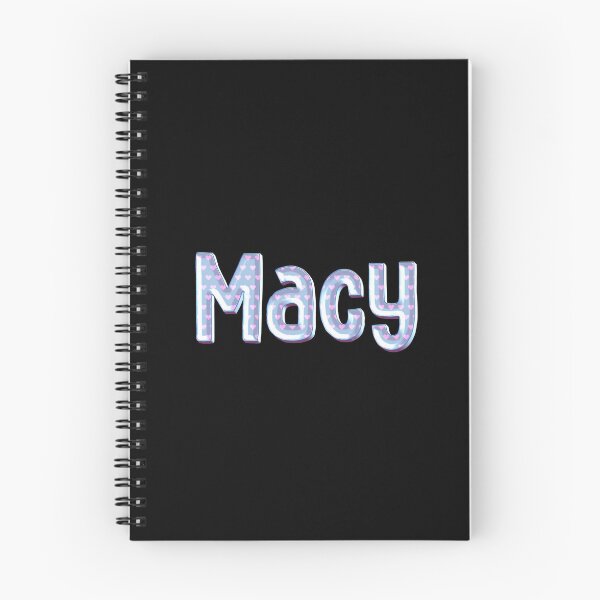 Item preview, Blue Love Macy Name Label (Black) designed and sold by NormadWorld.
