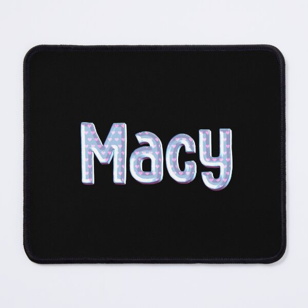 Item preview, Blue Love Macy Name Label (Black) designed and sold by NormadWorld.