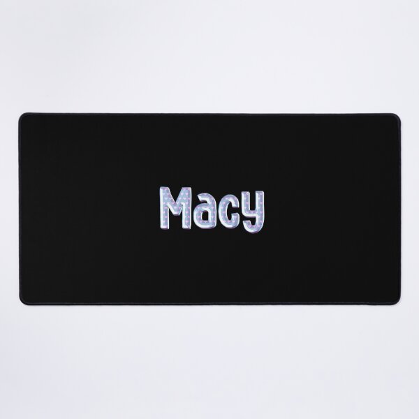 Item preview, Blue Love Macy Name Label (Black) designed and sold by NormadWorld.